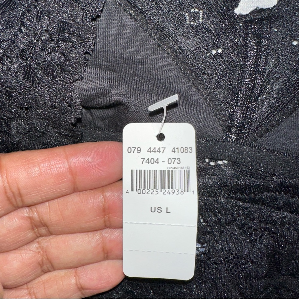 NWT Aerie Black Lace Halter Bralette Medium Floral Boho Deadstock 2014 - Picture 10 of 10